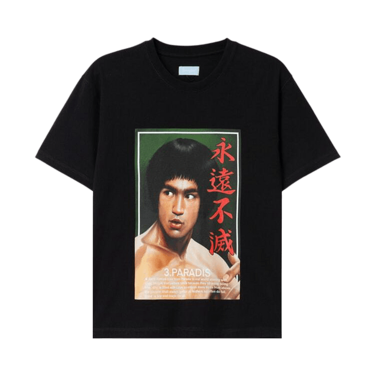 3.PARADIS x Bruce Lee T-Shirt "True Black"