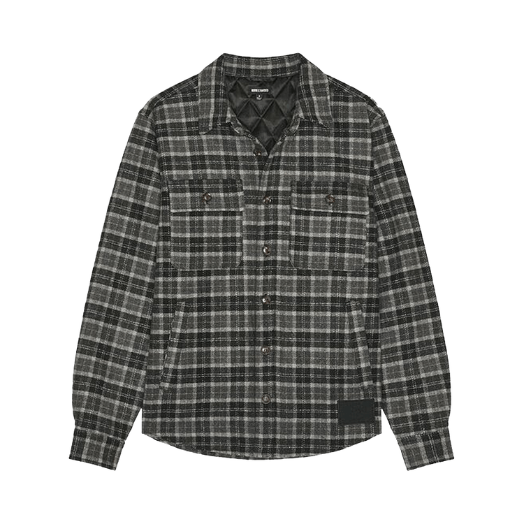 Born x Raised Flannel Shirt Jacket "Grey"