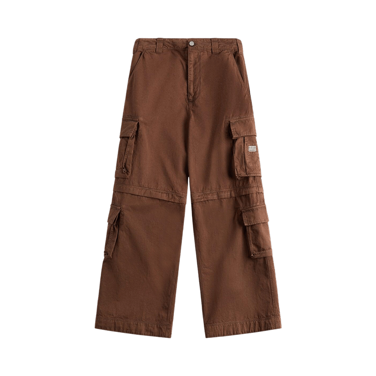 ERL Zip Off Cargo Pants Woven "Brown"