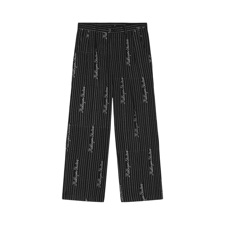 KidSuper Embroidered Pinstripe Suit Pant "Black"