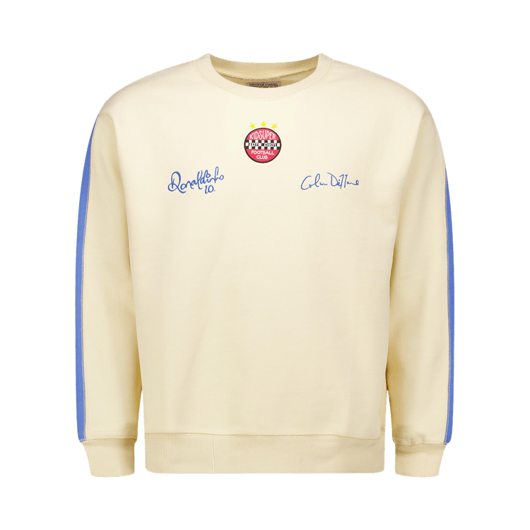 KidSuper x Ronaldinho Crewneck Sweatshirt "Cream"