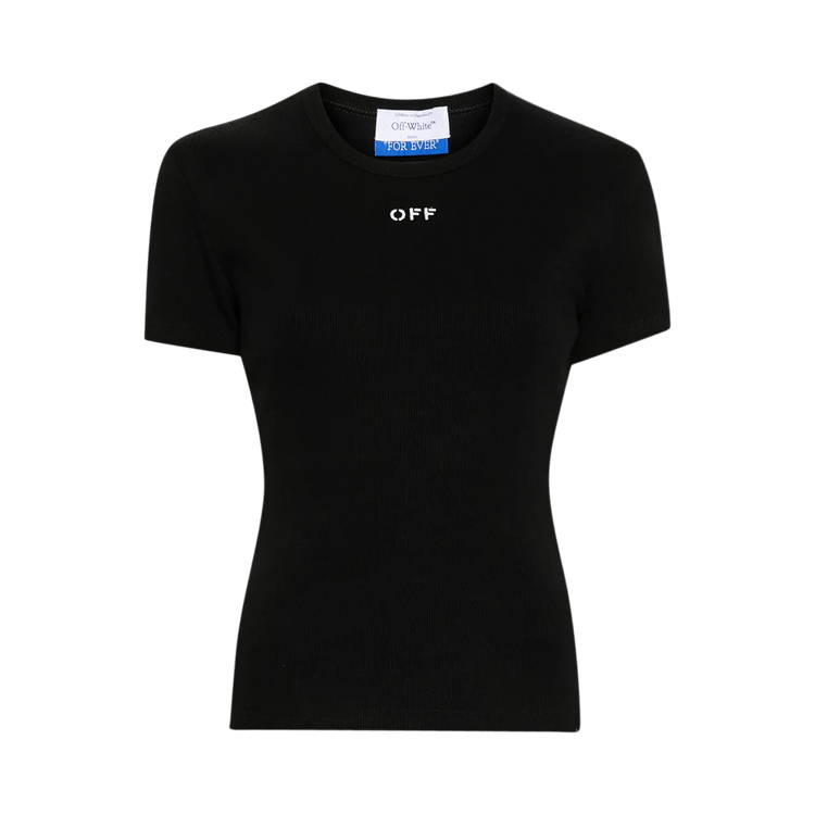 Off-White Off Stamp Rib Basic Tee "Black/White"