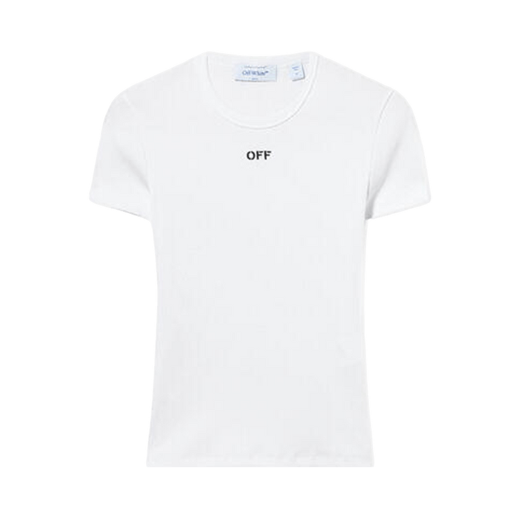 Off-White Off Stamp Rib Basic Tee "White/Black"