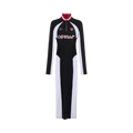 Off-White Tech Jersey Midi Dress "Black/White"