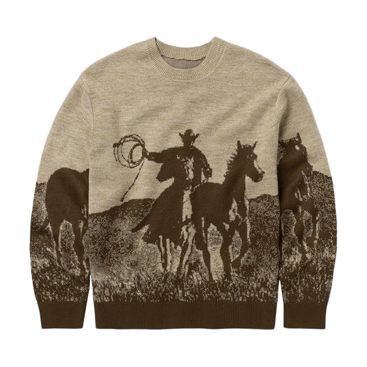 One Of These Days Spirit Of The Planes Knit Sweater "Brown"