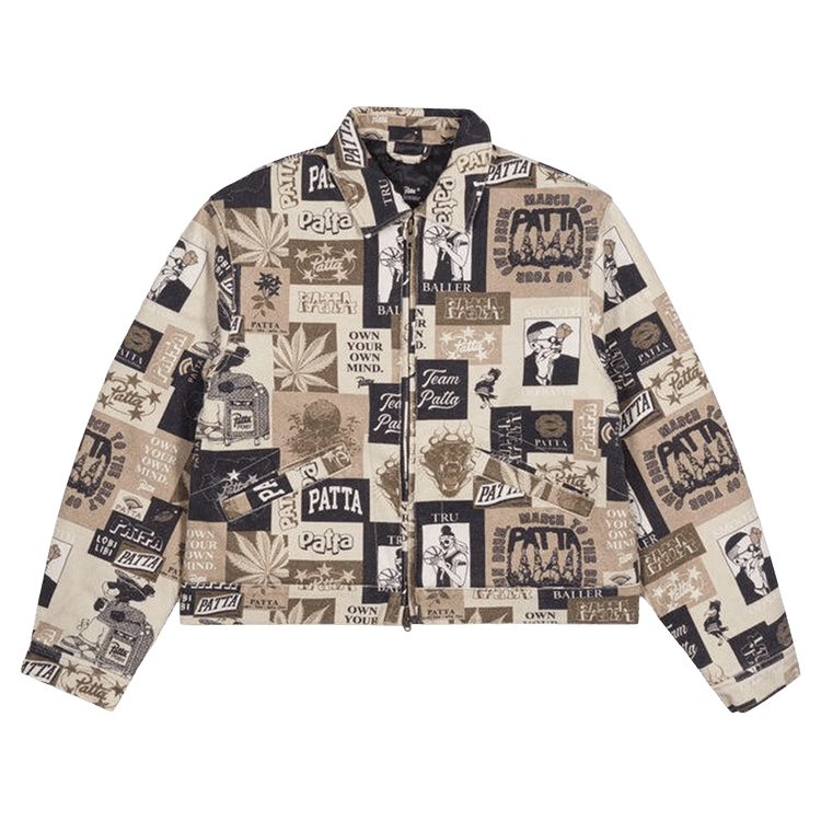 Patta Collage Insulated Canvas Jacket "Multicolor"