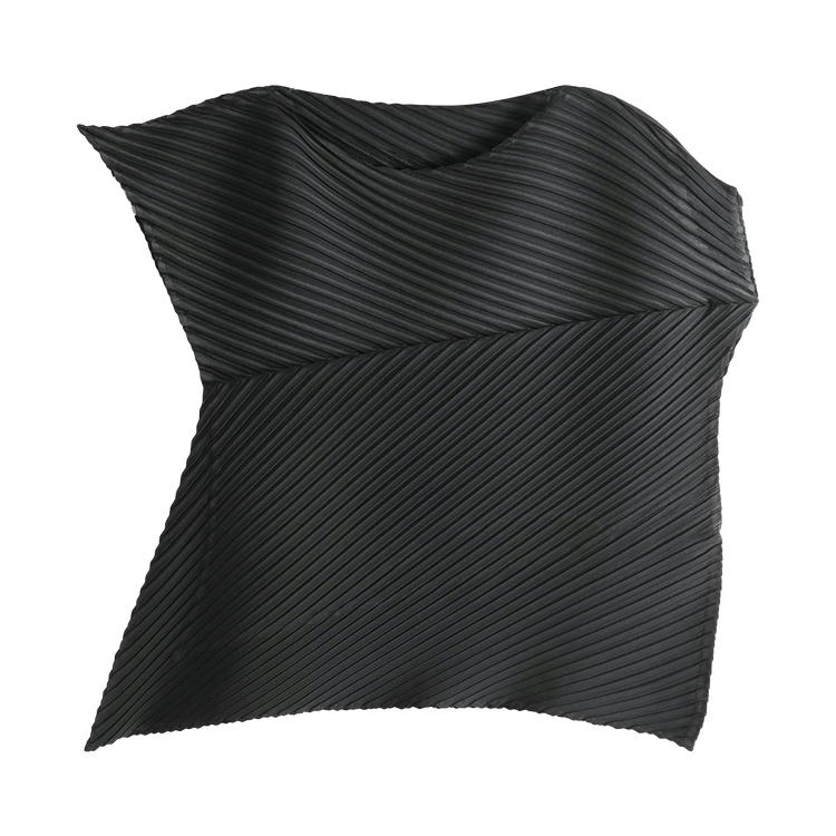 Issey Miyake Plaster Pleats Solid Shirt "Black"