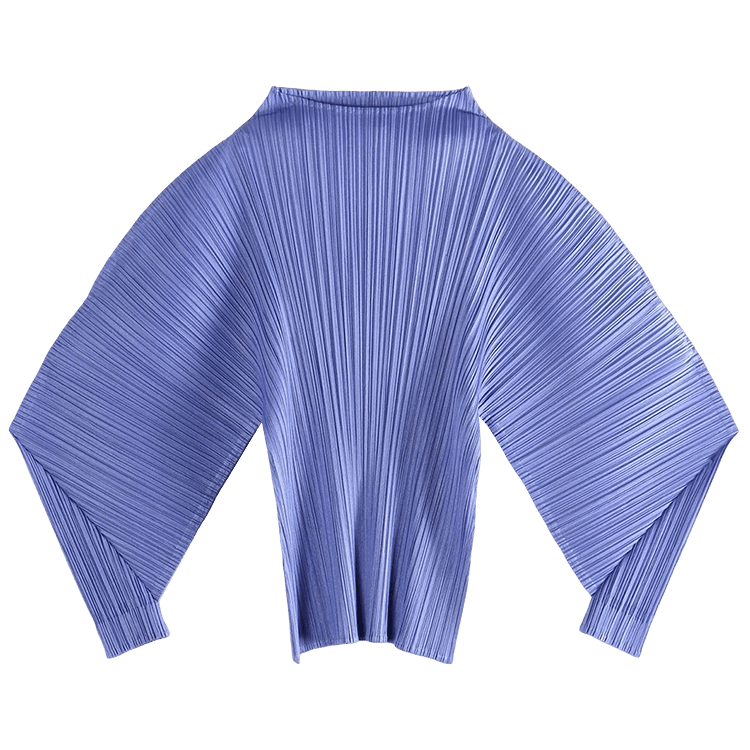 Pleats Please Issey Miyake Skyline Shirt "Steel Blue"