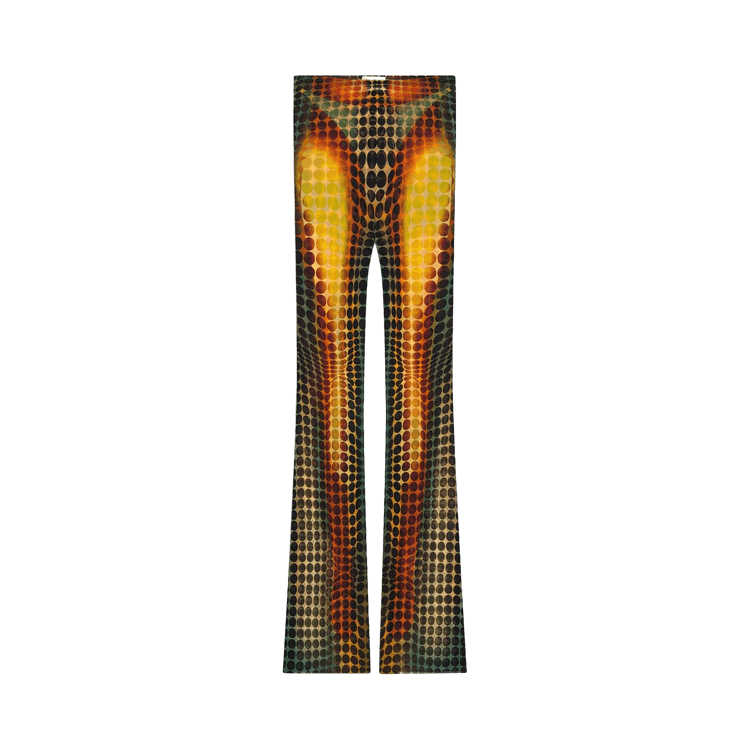 Jean Paul Gaultier Flare Trousers "Orange/Blue/Brown"
