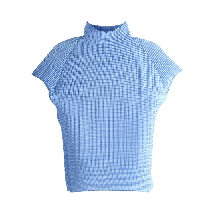 Issey Miyake Wooly Pleats Shirt "Light Blue"