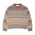 ERL Striped Crewneck Sweater Knit "Brown"