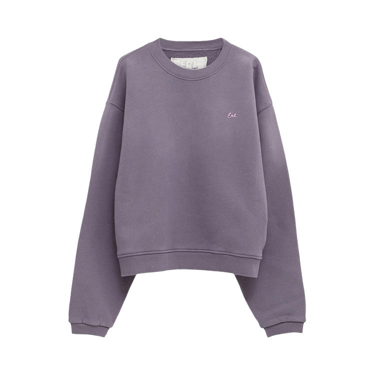 ERL Script Crewneck Sweatshirt Knit "Purple"
