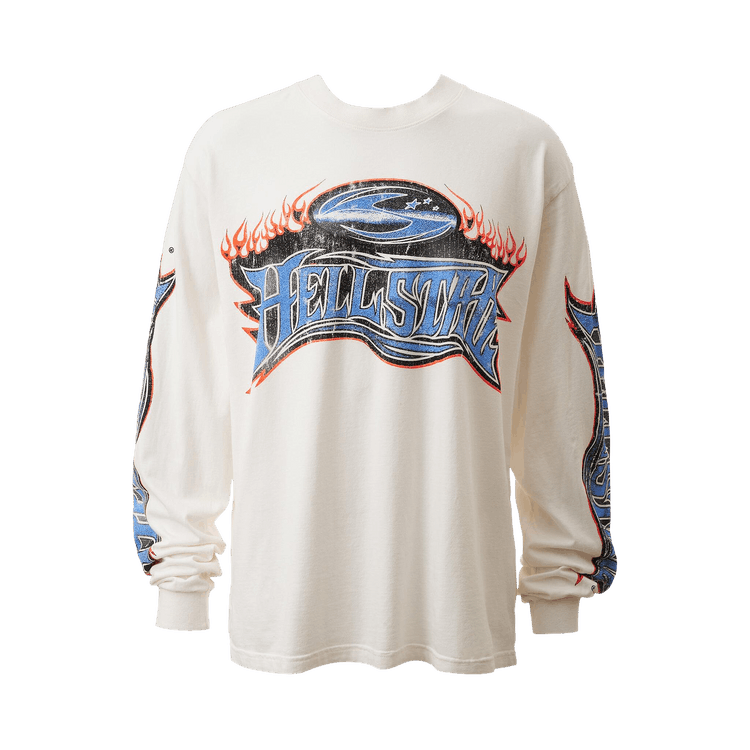 Hellstar Moto Long-Sleeve "White"