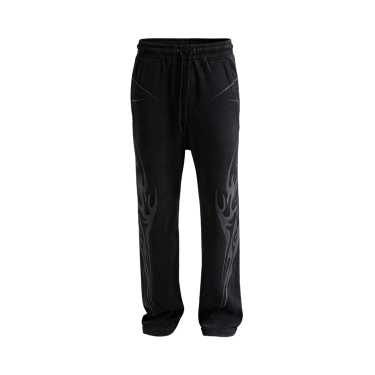 Hellstar Tribal Flame Sweatpants "Black"