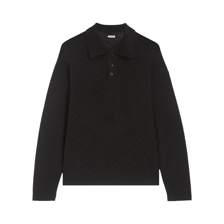 Bode Anisette Polo Shirt "Black"