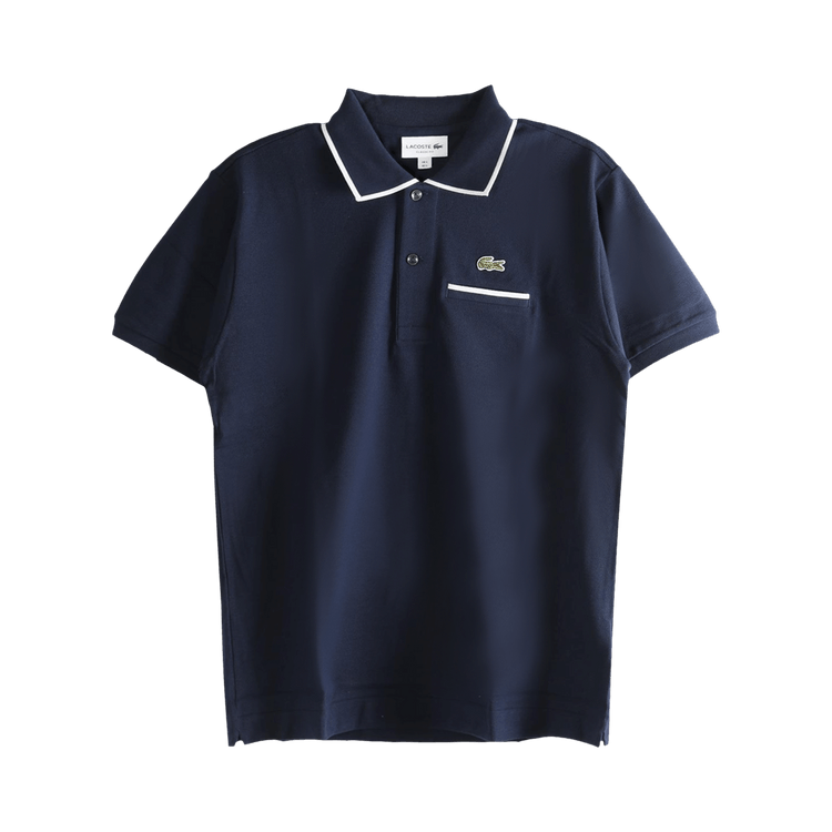 Lacoste Classic Fit L.12.12 Pocket Detail Polo "Navy Blue/Flour"