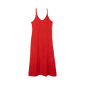 Auralee Garment Dyed Baby Alpaca Fur Knit Dress "Red"