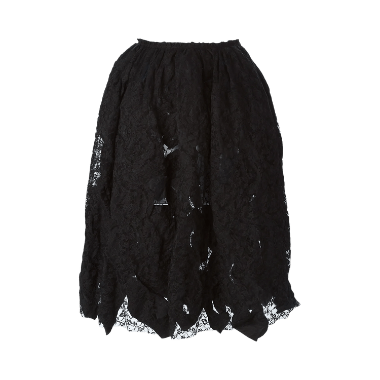 Comme des Garçons High Waist Tie Skirt "Black"