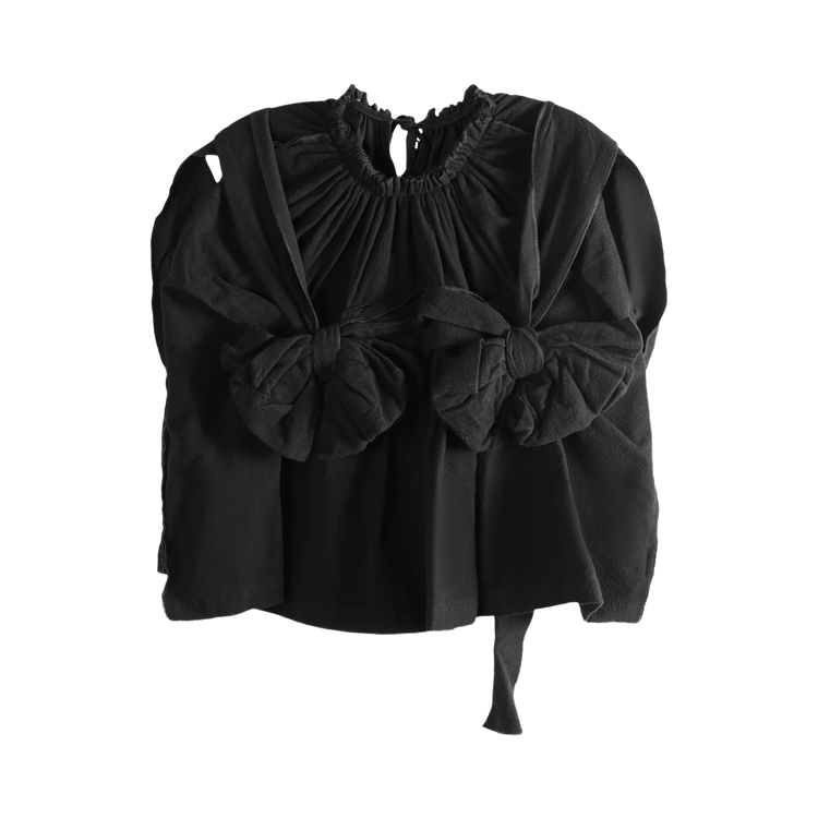 Comme des Garçons Ruffled Sleeve Blouse "Black"