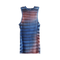 Jean Paul Gaultier Mesh Printed Air Tank Top "Light Blue/Peach"