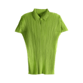 Pleats Please Issey Miyake Monthly Colors August Shirt "Yellow Green"