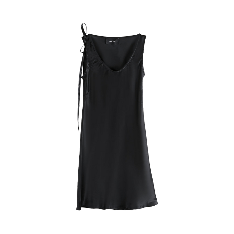 Simone Rocha Bow Detail Scoop Neck Camisole Mini Dress "Black"