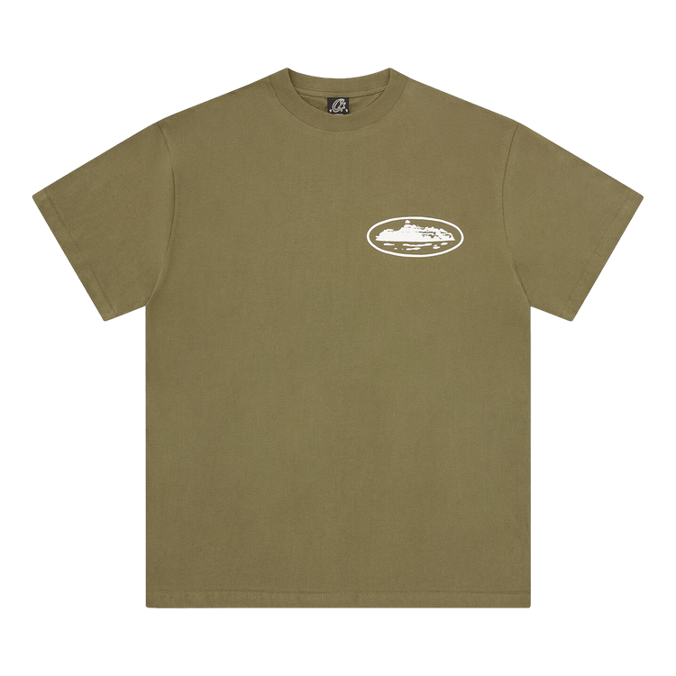 Corteiz Island Puff Print Tee "Olive"