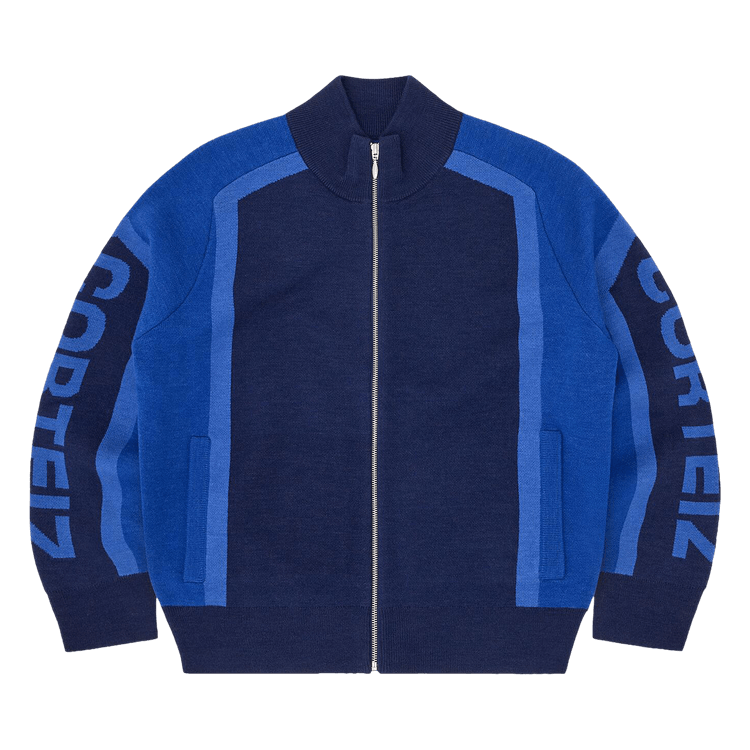 Corteiz Precision Knit Zip Up "Navy"