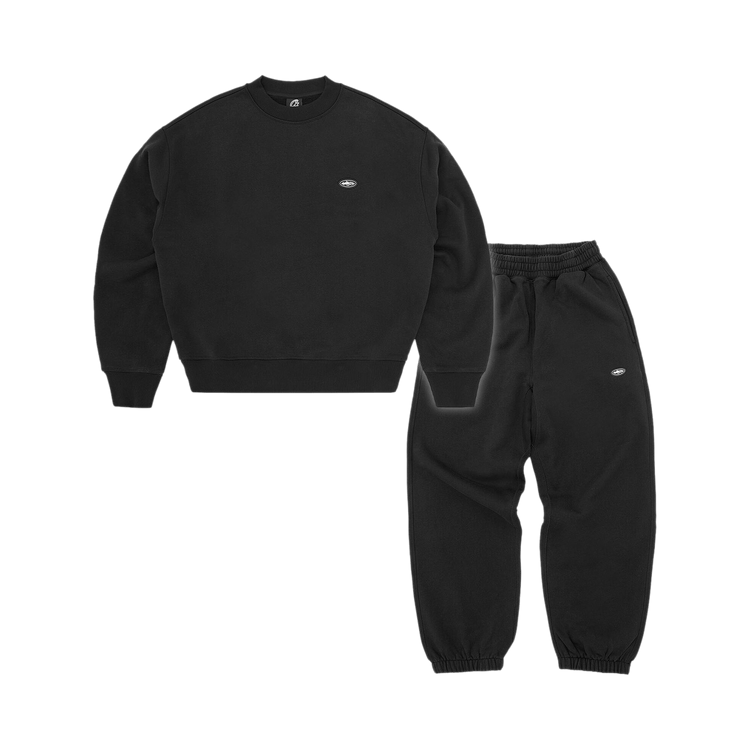 Corteiz Mini Island Crewneck Tracksuit "Black"