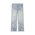 PURPLE BRAND Bead Splatter Destroy "Light Indigo"