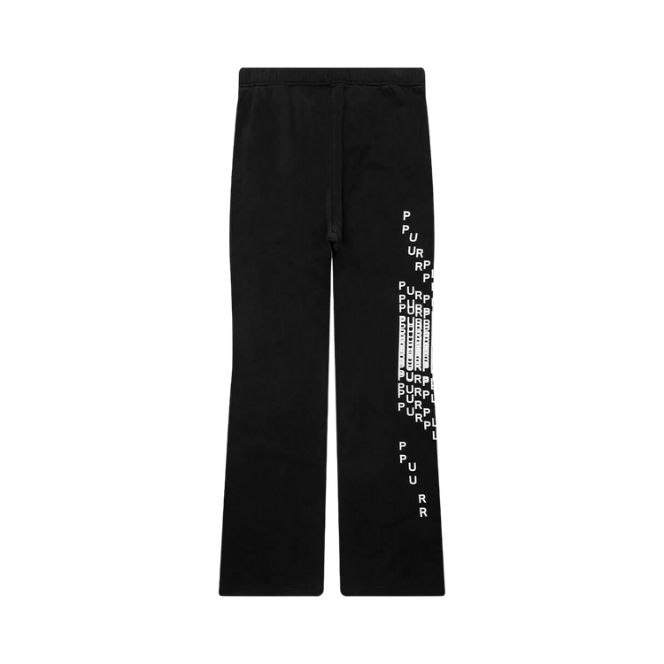 PURPLE BRAND Midweight Fleece Flared Pant "Black"