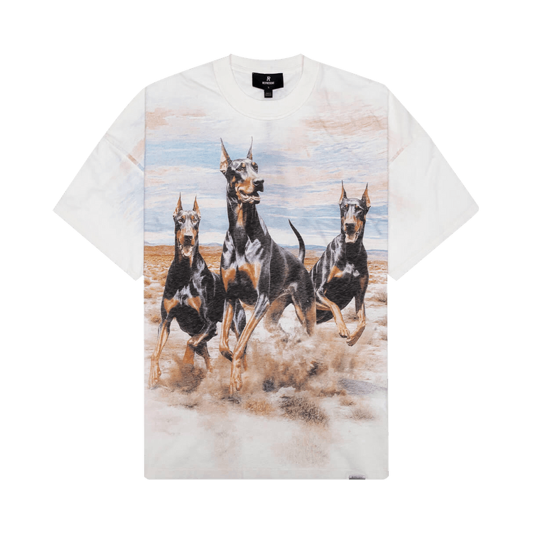 Represent Clo Western Dobermans T-Shirt "Flat White"