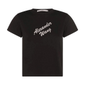 Alexander Wang Shrunken Tee W/Hotfix Logo "Black"