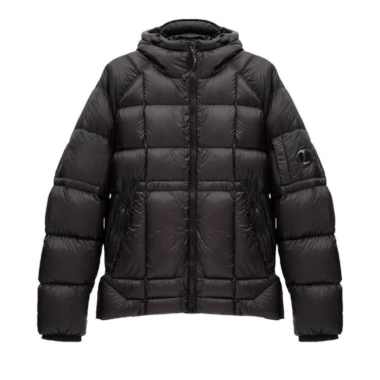 C.P. Company D.D. Shell Hooded Down Jacket "Black"