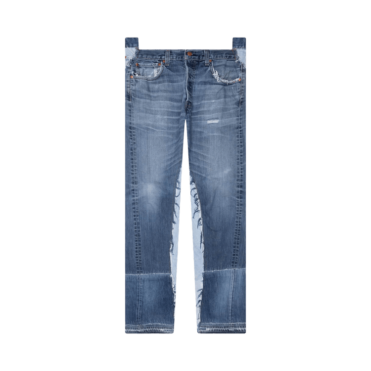 Satoshi Nakamoto Reconstructed Raw Denim Pants "Blue"
