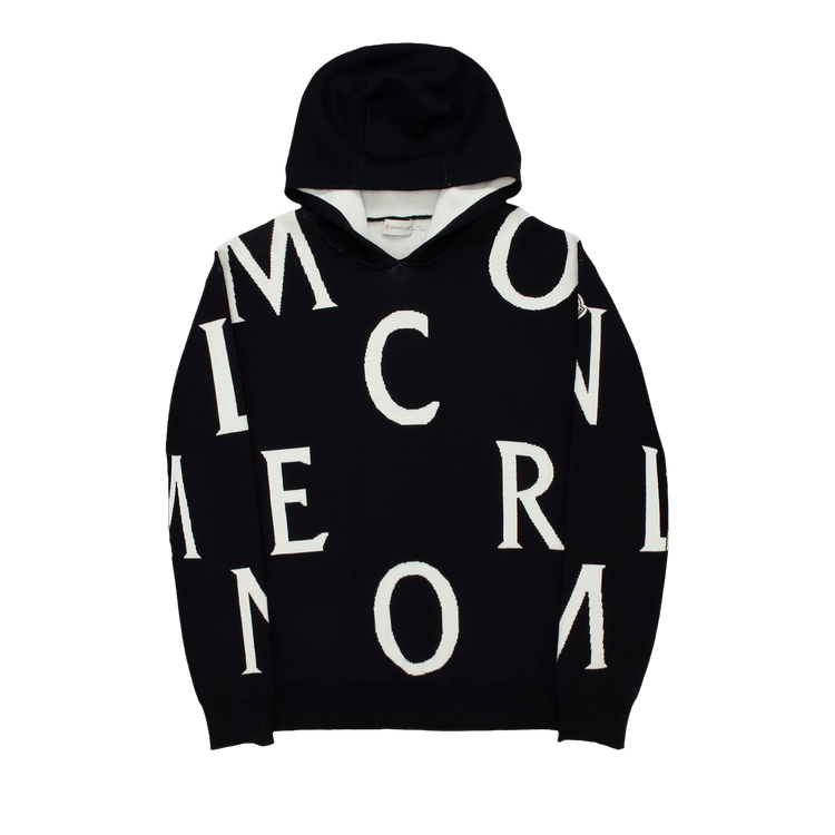 Moncler Scattered Letters Hoodie "Black"