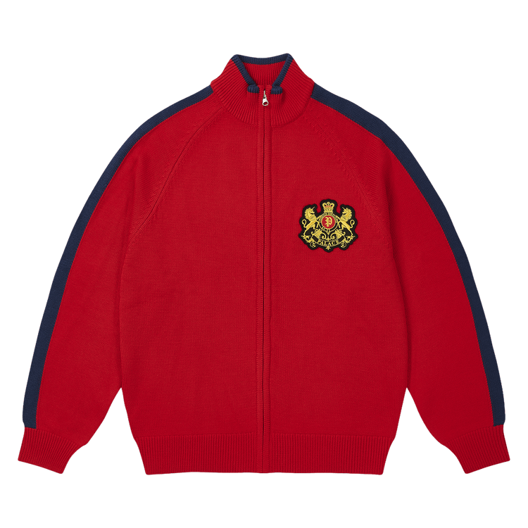 Palace Established Zip Funnel Knit "Truest Red"
