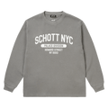 Palace x Schott Waffle Long-Sleeve "Grey"