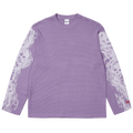 Palace Smoked Waffle Long-Sleeve "Flat Grape"