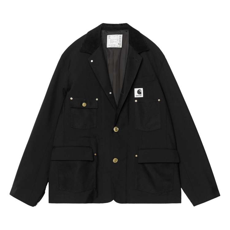 Sacai x Carhartt WIP Suiting x Duck Jacket "Black"
