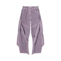 Attico Long Pant Cotton Gabardine "Mauve Fade"