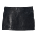 Alexander Wang Low-Rise Leather Mini Skirt "Black"