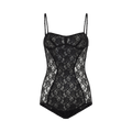 Attico Bodysuit Stretch Lace "Black"