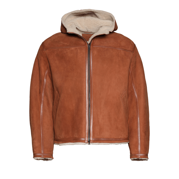 The Elder Statesman Shearling Workwear Jacket "Brown"