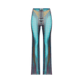 Jean Paul Gaultier Re-Edition Flare Trousers "Blue/Purple/Yellow"
