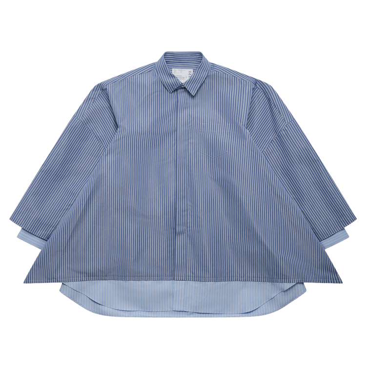 Sacai Poplin Shirt "Blue Stripe"