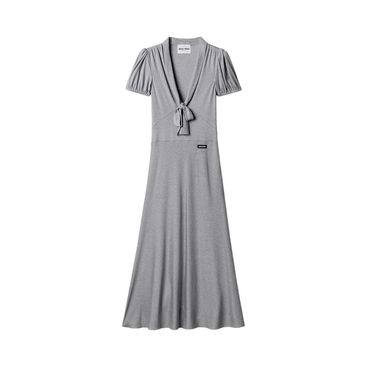 Miu Miu Jersey Seta Dress "Grigio"