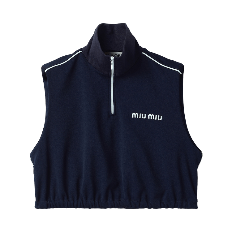 Miu Miu Jersey Top "Navy"
