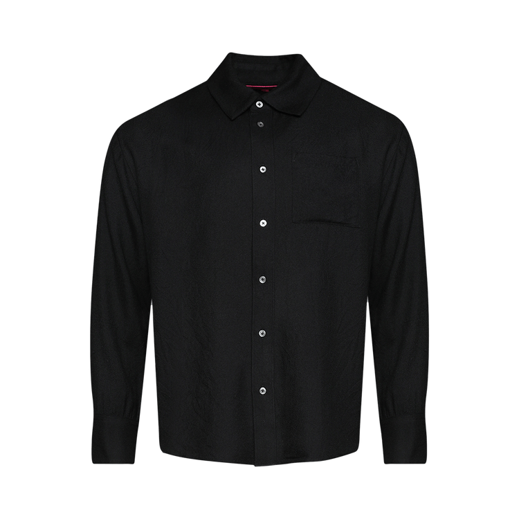 The Elder Statesman Pashmina Big Shirt "Black"