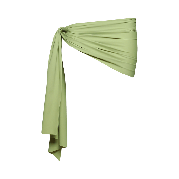 Christopher Esber Pareo Wrap Lycra Skirt "Fresh Lime"